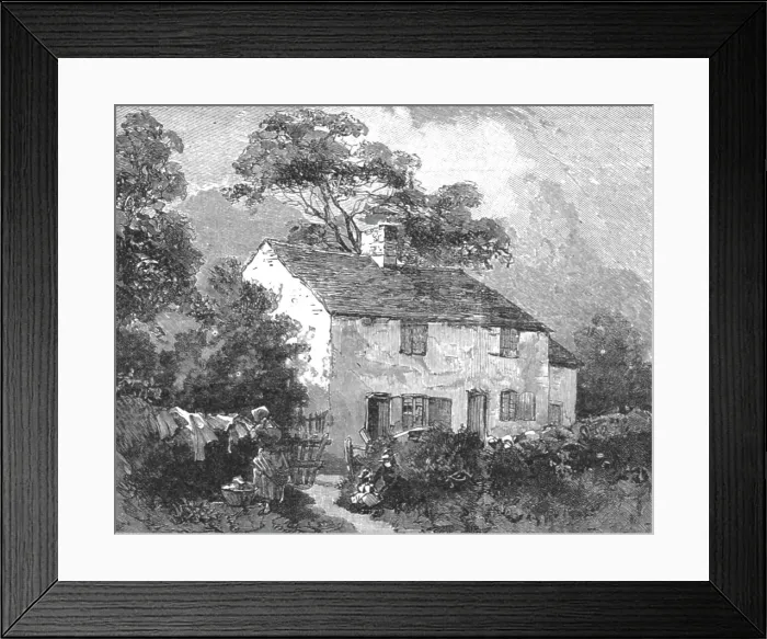 Framed Print : The Graphic Stanley Number; Cottage near Denbigh where Mr. Stanley was Born in 1841, 1890. Creator: Unknown Framed Print : The Graphic Stanley Number; Cottage near Denbigh where Mr. Stanley was Born in 1841, 1890. Creator: Unknown