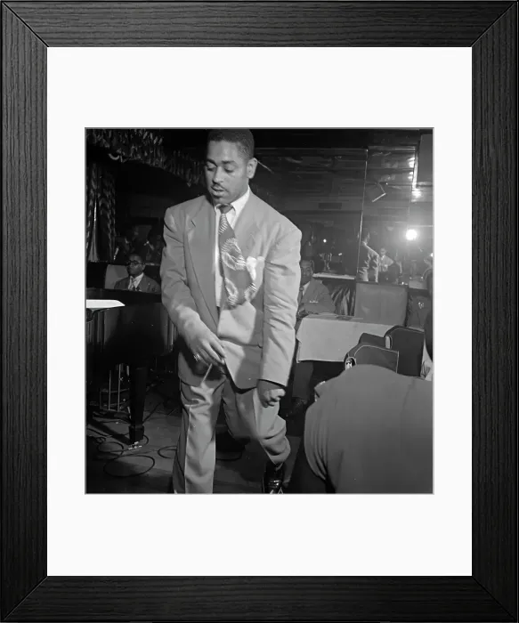 Framed Print : Portrait of Dizzy Gillespie, Downbeat, New York, N.Y. 1946. Creator: William Paul Gottlieb Framed Print : Portrait of Dizzy Gillespie, Downbeat, New York, N.Y. 1946. Creator: William Paul Gottlieb