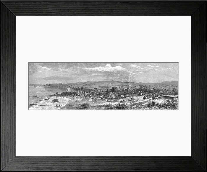 Framed Print : The Graphic Stanley Number; Ujiji, Near Lake Tanganyika where Sanley met Livingstone, 1890 Creator: Unknown Framed Print : The Graphic Stanley Number; Ujiji, Near Lake Tanganyika where Sanley met Livingstone, 1890 Creator: Unknown