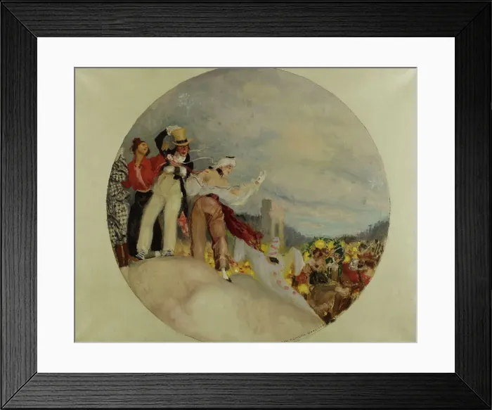 Framed Print : Esquisse pour la mairie du 10ème (salle des fêtes): Parade sur les boulevards, between 1905 and 1908 Creator: Auguste-François-Marie Gorguet Framed Print : Esquisse pour la mairie du 10ème (salle des fêtes): Parade sur les boulevards, between 1905 and 1908 Creator: Auguste-François-Marie Gorguet