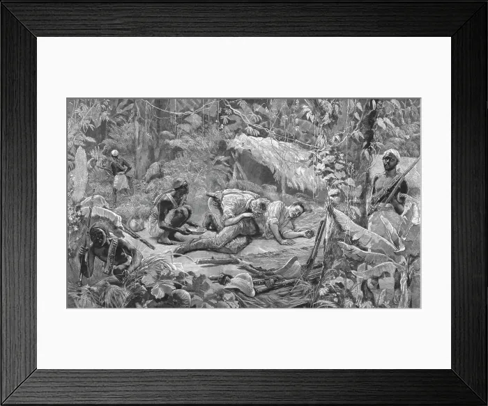 Framed Print : The Graphic Stanley Number; Dr. Parke Sucking the Poison from the Wound in Lieut. Spairs's Side, r Creator: Unknown Framed Print : The Graphic Stanley Number; Dr. Parke Sucking the Poison from the Wound in Lieut. Spairs's Side, r Creator: Unknown