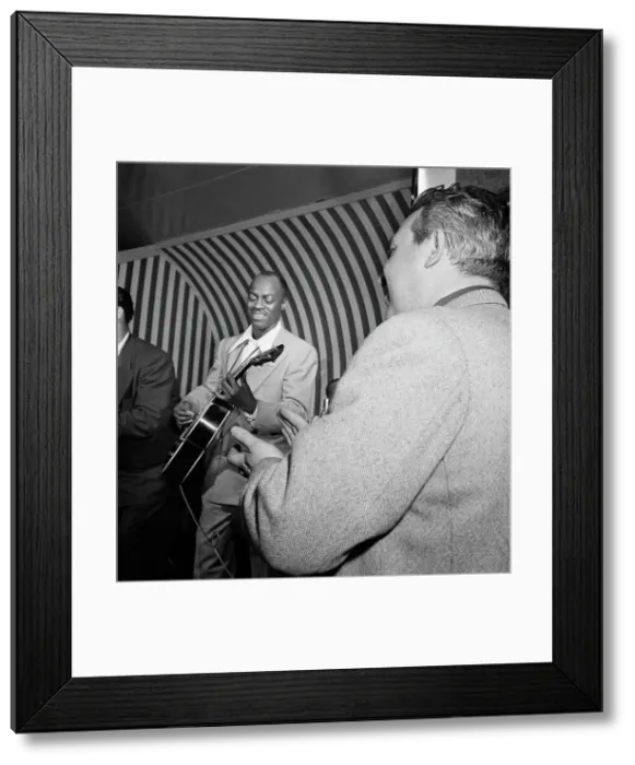 Framed Print : Portrait of Tiny Grimes and Hugues Panassié, New York, N.Y. 1946. Creator: William Paul Gottlieb Framed Print : Portrait of Tiny Grimes and Hugues Panassié, New York, N.Y. 1946. Creator: William Paul Gottlieb