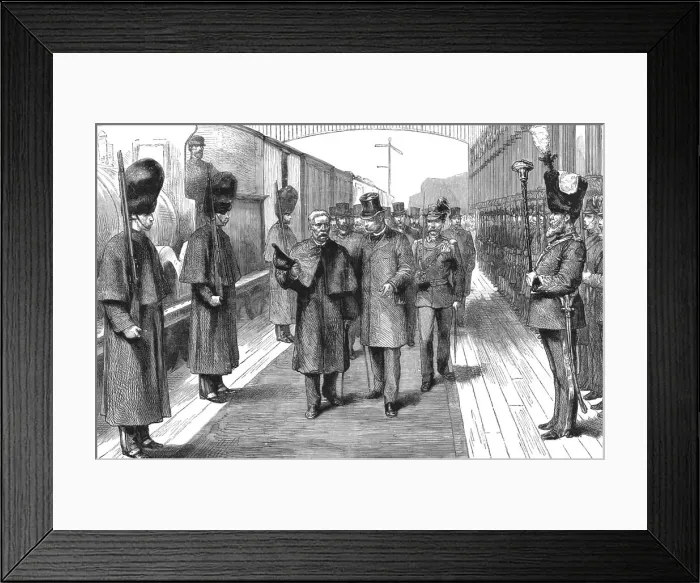 Framed Print : The Graphic Stanley Number; Mr. Stanley's Arrival at the Gare Du Midi, Brussels, 1890. Creator: Unknown