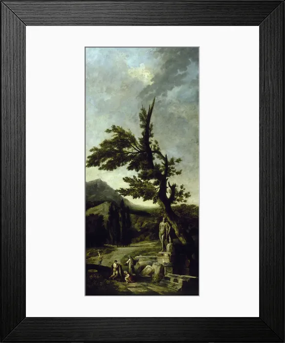 Framed Print : Hercule Farnèse, c.1790. Creator: Hubert Robert Framed Print : Hercule Farnèse, c.1790. Creator: Hubert Robert