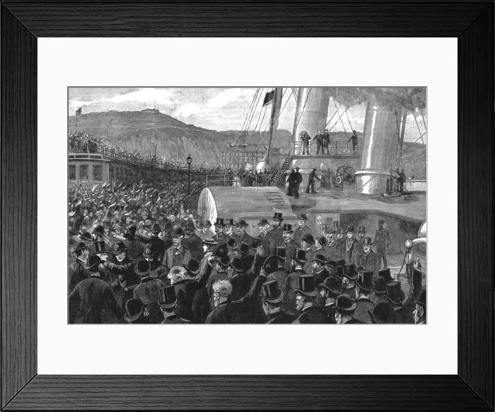 Framed Print : The Return of Mr. H.M. Stanley; Once more on English Soil-- Arrival of Staley at the Admiralty Pie Creator: Unknown Framed Print : The Return of Mr. H.M. Stanley; Once more on English Soil-- Arrival of Staley at the Admiralty Pie Creator: Unknown