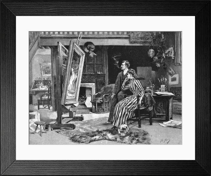Framed Print : The Opening of the Royal Academy--Will it be Accepted? A Remininscence of Sending-in-Day, 1890. Creator: Unknown Framed Print : The Opening of the Royal Academy--Will it be Accepted? A Remininscence of Sending-in-Day, 1890. Creator: Unknown