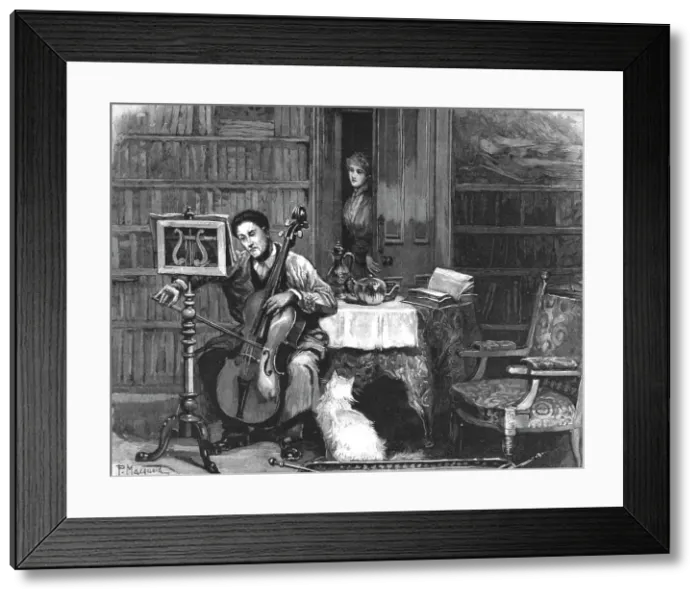 Framed Print : Madame Leroux'; By Francis Eleanor Trollope; There sat Mr. Tudway Didear attired in a dark flannel Creator: Percy Macquoid Framed Print : Madame Leroux'; By Francis Eleanor Trollope; There sat Mr. Tudway Didear attired in a dark flannel Creator: Percy Macquoid