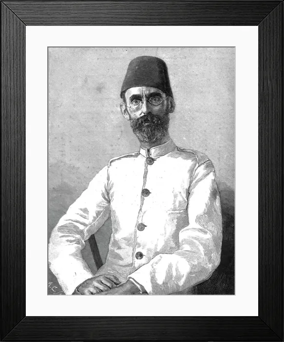 Framed Print : Emin Pasha taken on his arrival at Zanzibar, 1890. Creator: Unknown Framed Print : Emin Pasha taken on his arrival at Zanzibar, 1890. Creator: Unknown