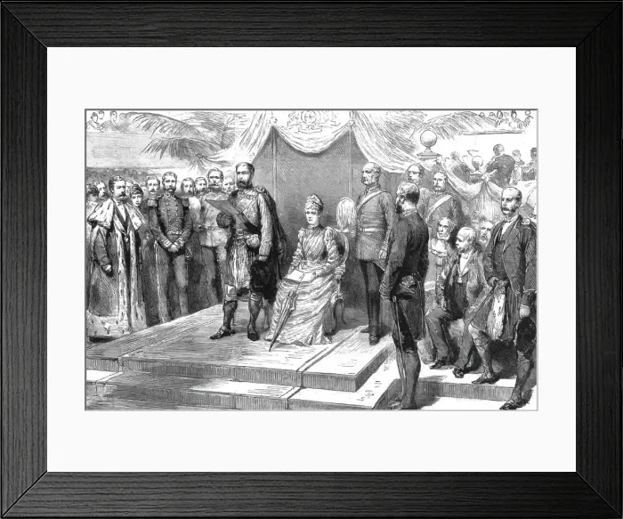 Framed Print : The Opening of the Edinburgh Exhibition by H.R.H. The Duke of Edinburgh, 1890. Creator: Unknown Framed Print : The Opening of the Edinburgh Exhibition by H.R.H. The Duke of Edinburgh, 1890. Creator: Unknown