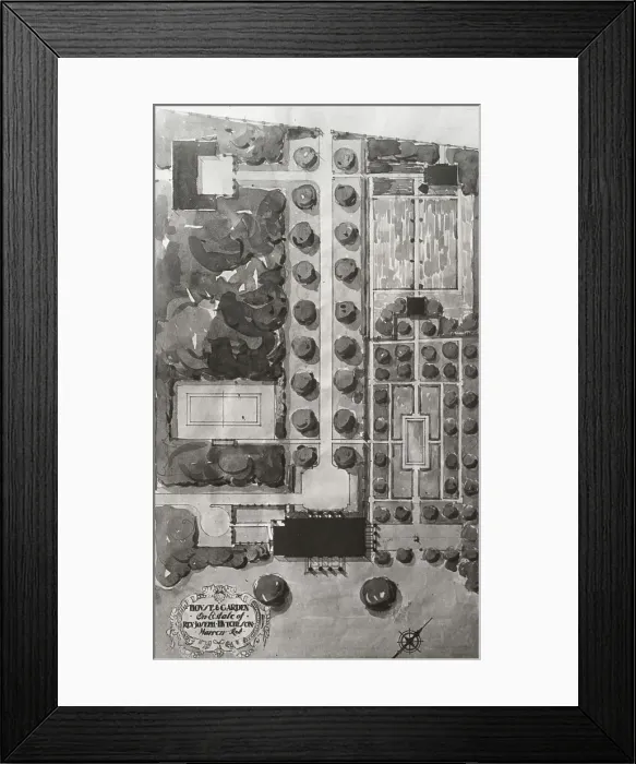 Framed Print : House and Garden on Estate of Rev. Joseph Hutcheson, Warren, Rhode Island, c1915 - 1925. Creator: Frances Benjamin Johnston. House and Garden on Estate of Rev. Joseph Hutcheson, Warren, Rhode Island, c1915 - 1925 Framed Print : House and Garden on Estate of Rev. Joseph Hutcheson, Warren, Rhode Island, c1915 - 1925. Creator: Frances Benjamin Johnston. House and Garden on Estate of Rev. Joseph Hutcheson, Warren, Rhode Island, c1915 - 1925