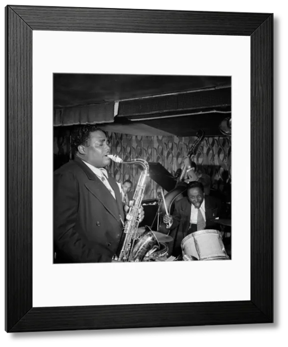 Framed Print : Portrait of John Hardee, Famous Door, New York, N.Y. ca. July 1947. Creator: William Paul Gottlieb Framed Print : Portrait of John Hardee, Famous Door, New York, N.Y. ca. July 1947. Creator: William Paul Gottlieb