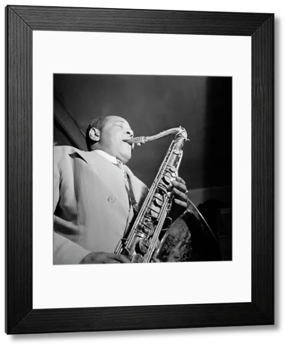 Framed Print : Portrait of Coleman Hawkins, Spotlite (Club), New York, N.Y. ca. Sept. 1946. Creator: William Paul Gottlieb Framed Print : Portrait of Coleman Hawkins, Spotlite (Club), New York, N.Y. ca. Sept. 1946. Creator: William Paul Gottlieb