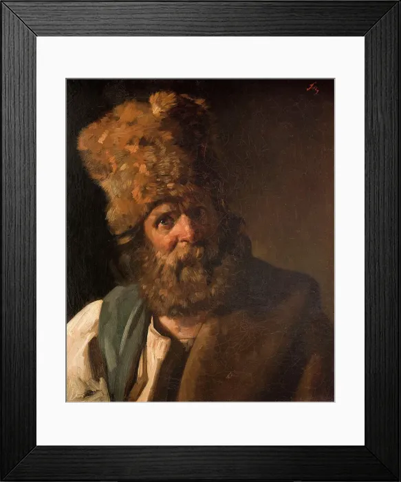 Framed Print : Portrait de Charles Jacques à son retour du service militaire, c.1837. Creator: Philippe Auguste Jeanron Framed Print : Portrait de Charles Jacques à son retour du service militaire, c.1837. Creator: Philippe Auguste Jeanron