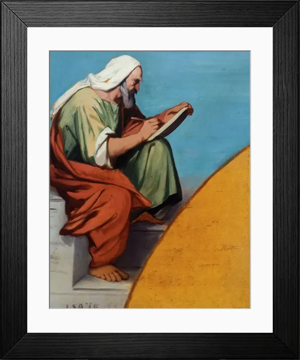 Framed Print : Esquisse pour l'église Saint-Jacques-Saint-Christophe de la Villette : Isaïe, c.1843. Creator: Jean-François Brémond Framed Print : Esquisse pour l'église Saint-Jacques-Saint-Christophe de la Villette : Isaïe, c.1843. Creator: Jean-François Brémond