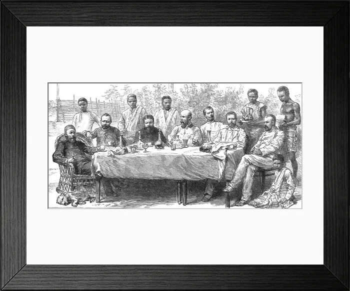 Framed Print : The Belgium Anti-Slavery Society on the Congo; The Banquet given to the Society at the Italian Con Creator: Unknown Framed Print : The Belgium Anti-Slavery Society on the Congo; The Banquet given to the Society at the Italian Con Creator: Unknown