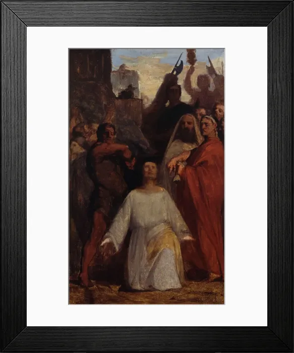 Framed Print : Esquisse pour l'église Saint-Jacques-Saint-Christophe de la Villette : Le Martyre de... c.1843. Creator: Jean-François Brémond Framed Print : Esquisse pour l'église Saint-Jacques-Saint-Christophe de la Villette : Le Martyre de... c.1843. Creator: Jean-François Brémond