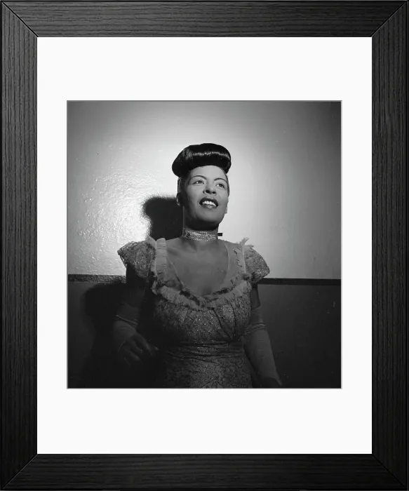 Framed Print : Portrait of Billie Holiday, Carnegie Hall, New York, N.Y. 1946. Creator: William Paul Gottlieb