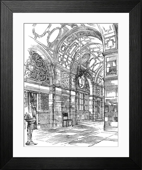 Framed Print : The Imperial Institute of the United Kingdom, The Colonies, and India; The Principal Corridor, 1 Creator: Unknown Framed Print : The Imperial Institute of the United Kingdom, The Colonies, and India; The Principal Corridor, 1 Creator: Unknown