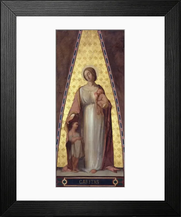 Framed Print : Esquisse pour l'église Saint-Jacques-Saint-Christophe de la Villette : La Charité, c.1843. Creator: Jean-François Brémond Framed Print : Esquisse pour l'église Saint-Jacques-Saint-Christophe de la Villette : La Charité, c.1843. Creator: Jean-François Brémond