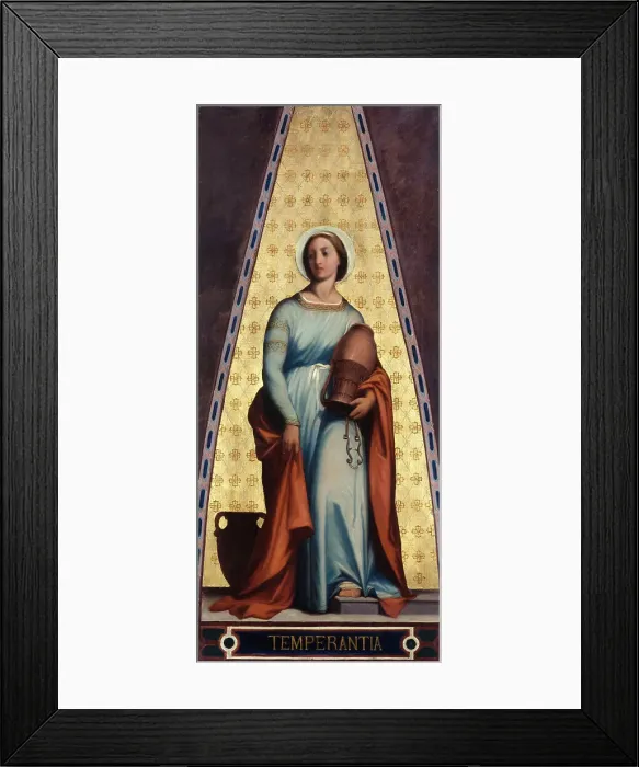 Framed Print : Esquisse pour l'église Saint-Jacques-Saint-Christophe de la Villette : La Tempérance, c.1843. Creators: Jean-François Brémond, L. Jourdain Framed Print : Esquisse pour l'église Saint-Jacques-Saint-Christophe de la Villette : La Tempérance, c.1843. Creators: Jean-François Brémond, L. Jourdain