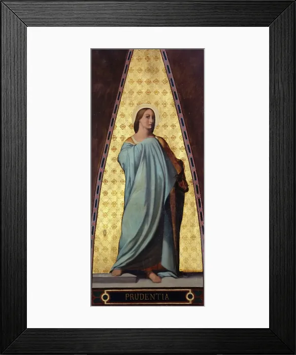Framed Print : Esquisse pour l'église Saint-Jacques-Saint-Christophe de la Villette : La prudence, c.1843. Creators: Jean-François Brémond, L. Jourdain Framed Print : Esquisse pour l'église Saint-Jacques-Saint-Christophe de la Villette : La prudence, c.1843. Creators: Jean-François Brémond, L. Jourdain