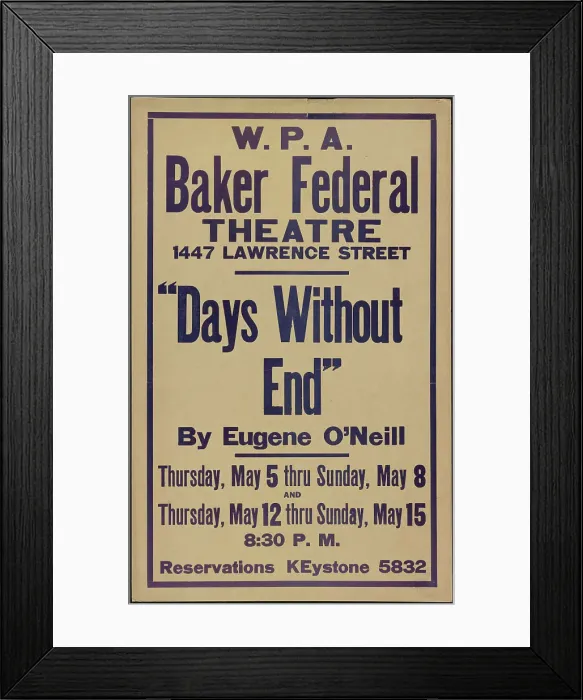 Framed Print : Days Without End, Denver, 1938. Creator: Unknown Framed Print : Days Without End, Denver, 1938. Creator: Unknown