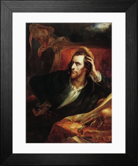 Framed Print : Faust dans son cabinet, c.1848. Creator: Ary Scheffer Framed Print : Faust dans son cabinet, c.1848. Creator: Ary Scheffer