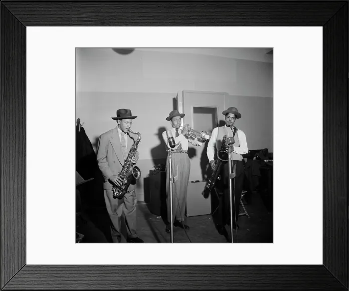 Framed Print : Portrait of Illinois Jacquet, New York, N.Y. ca. May 1947. Creator: William Paul Gottlieb Framed Print : Portrait of Illinois Jacquet, New York, N.Y. ca. May 1947. Creator: William Paul Gottlieb