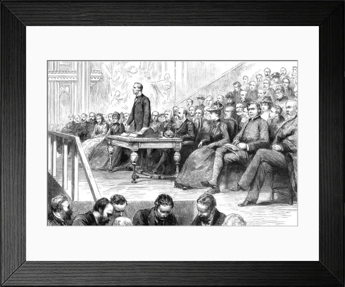 Framed Print : The Persecution of the Jews in Russia -- Meeting at the Guildhall, 1890. Creator: Unknown Framed Print : The Persecution of the Jews in Russia -- Meeting at the Guildhall, 1890. Creator: Unknown