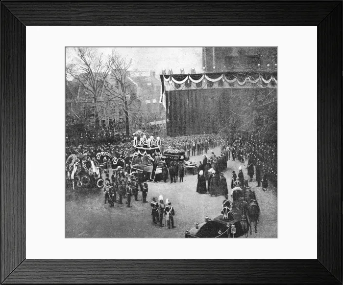 Framed Print : The King of Holland's Funeral at the Hague, 1890. Creator: Unknown Framed Print : The King of Holland's Funeral at the Hague, 1890. Creator: Unknown