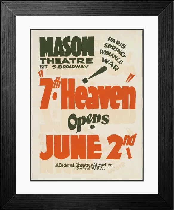 Framed Print : Seventh Heaven, Los Angeles, 1936. Creator: Unknown Framed Print : Seventh Heaven, Los Angeles, 1936. Creator: Unknown