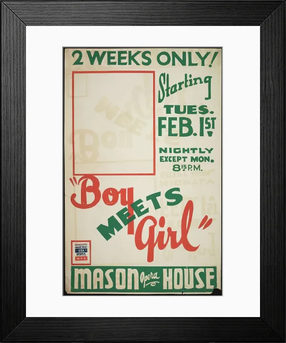 Framed Print : Boy Meets Girl, Los Angeles, 1938. Creator: Unknown Framed Print : Boy Meets Girl, Los Angeles, 1938. Creator: Unknown