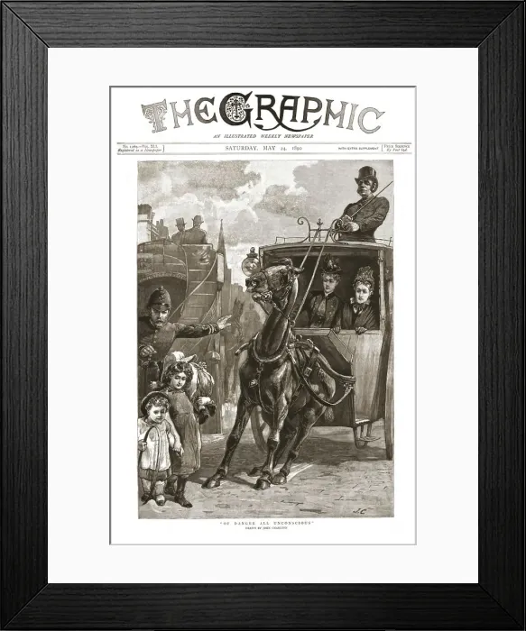 Framed Print : The Graphic, Front Cover Saturday May 24, 1890, 1890. Creator: Unknown Framed Print : The Graphic, Front Cover Saturday May 24, 1890, 1890. Creator: Unknown