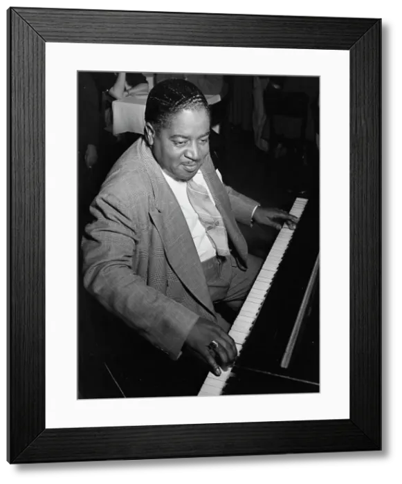 Framed Print : Portrait of Pete Johnson, Café Society (Downtown)(?), New York, N.Y. ca. Aug. 1946. Creator: William Paul Gottlieb Framed Print : Portrait of Pete Johnson, Café Society (Downtown)(?), New York, N.Y. ca. Aug. 1946. Creator: William Paul Gottlieb