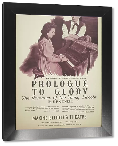 Prologue to Glory, New York, 1938. Creator: Unknown