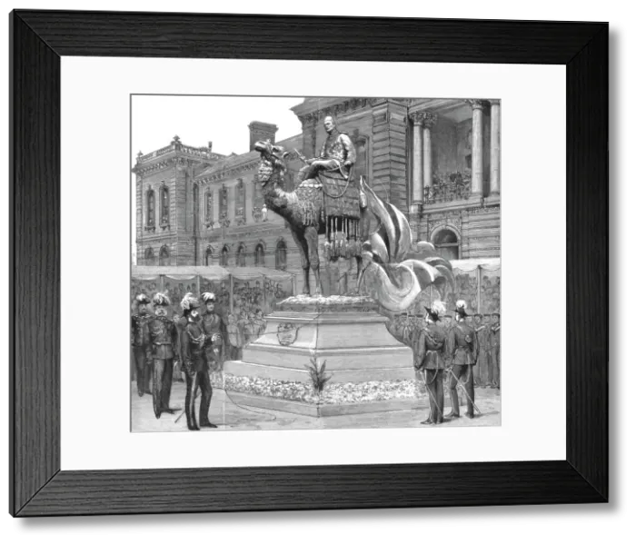 Framed Print : The Statue of General Gordon at the Brompton Barracks, Chatham; The Prince of Wales Unveiling the Creator: Unknown Framed Print : The Statue of General Gordon at the Brompton Barracks, Chatham; The Prince of Wales Unveiling the Creator: Unknown