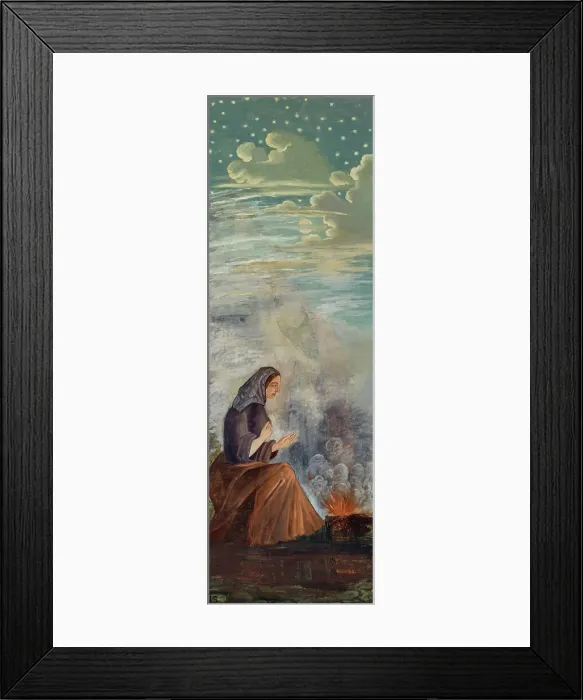 Framed Print : Les quatre saisons - L'hiver, c.1860. Creator: Paul Cezanne Framed Print : Les quatre saisons - L'hiver, c.1860. Creator: Paul Cezanne