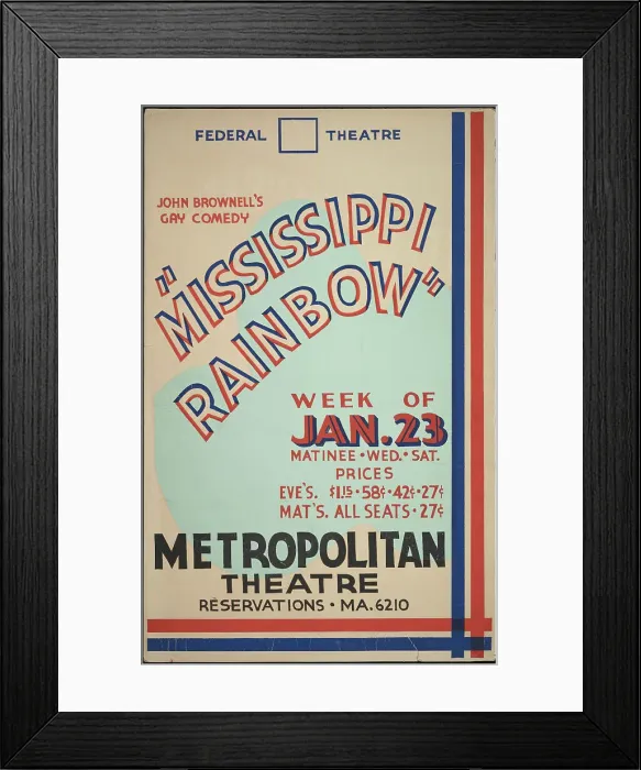Framed Print : Mississippi Rainbow, Seattle, 1938. Creator: Unknown Framed Print : Mississippi Rainbow, Seattle, 1938. Creator: Unknown