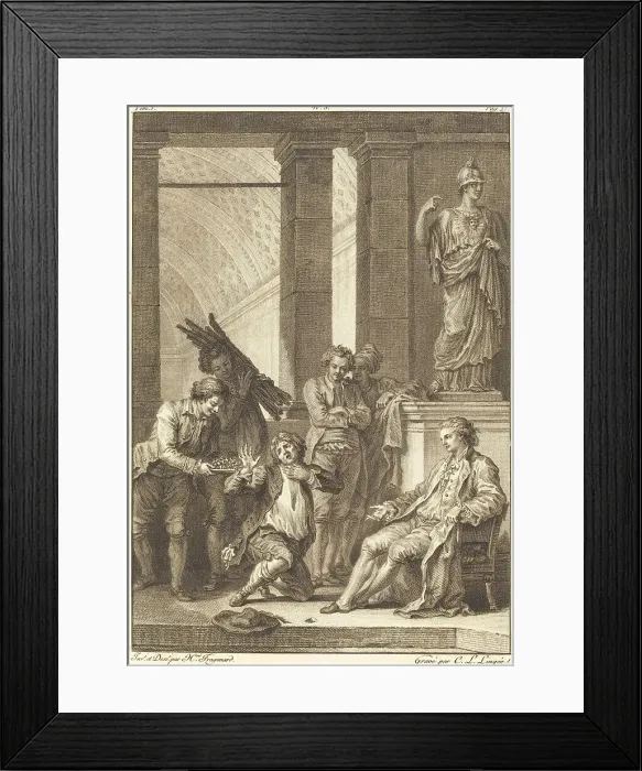Framed Print : Le paysan. Creator: Charles Louis Lingée Framed Print : Le paysan. Creator: Charles Louis Lingée
