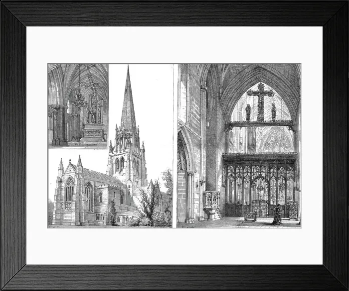 Framed Print : The Church Recently Built by the Duke of Newcastle at Clumber, 1890. Creator: Unknown Framed Print : The Church Recently Built by the Duke of Newcastle at Clumber, 1890. Creator: Unknown