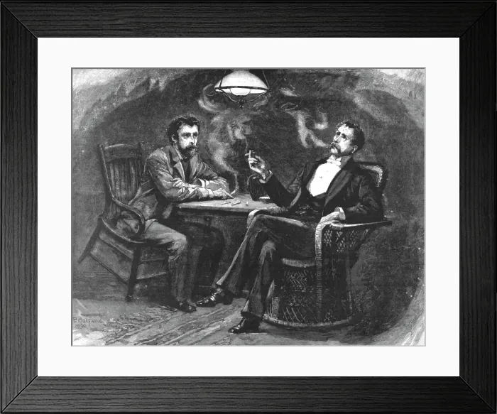Framed Print : Madame Leroux'; By Francis Eleanor Trollope; Rushmere, who had been abstractedly watching the smok Creator: Percy Macquoid Framed Print : Madame Leroux'; By Francis Eleanor Trollope; Rushmere, who had been abstractedly watching the smok Creator: Percy Macquoid