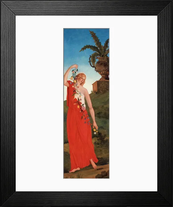 Framed Print : Les quatre saisons - Le printemps, c.1860. Creator: Paul Cezanne Framed Print : Les quatre saisons - Le printemps, c.1860. Creator: Paul Cezanne