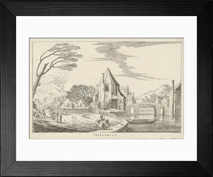 Framed Print : Februarius (February), late 17th century. Creator: Lodovico Mattioli