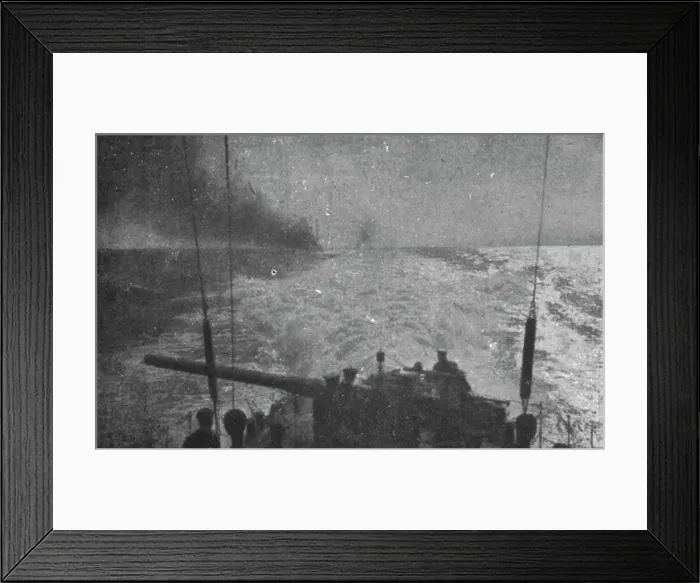 Framed Print : Le Goeben contre le torpilleur Schastlivyi (21 sept. 1915); Le croiseur germano-turc... 1915. Creator: Unknown. Le Goeben contre le torpilleur Schastlivyi (21 sept. 1915); Le croiseur germano-turc... 1915 Framed Print : Le Goeben contre le torpilleur Schastlivyi (21 sept. 1915); Le croiseur germano-turc... 1915. Creator: Unknown. Le Goeben contre le torpilleur Schastlivyi (21 sept. 1915); Le croiseur germano-turc... 1915