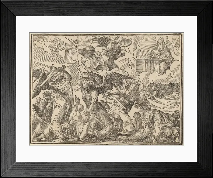Framed Print : The Four Horsemen of the Apocalypse, published 1630. Creator: Christoph Maurer Framed Print : The Four Horsemen of the Apocalypse, published 1630. Creator: Christoph Maurer