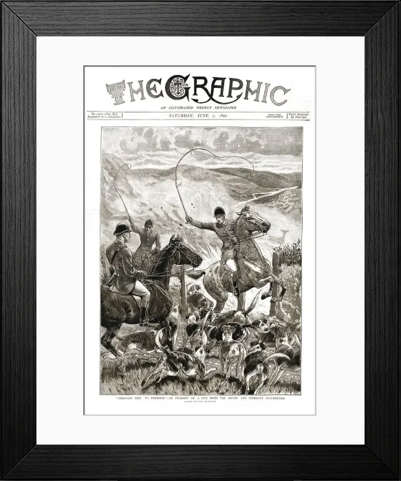Framed Print : The Graphic, Front Cover Saturday June 7, 1890, 1890. Creator: Unknown Framed Print : The Graphic, Front Cover Saturday June 7, 1890, 1890. Creator: Unknown