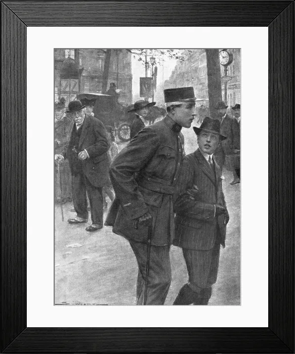 Framed Print : Son Grand Frere !, 1916. Creator: J Simont Framed Print : Son Grand Frere !, 1916. Creator: J Simont