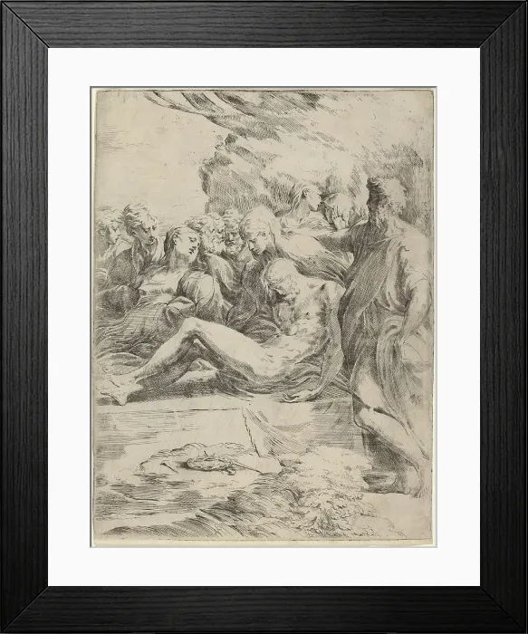 Framed Print : The Entombment. Creator: Parmigianino Framed Print : The Entombment. Creator: Parmigianino