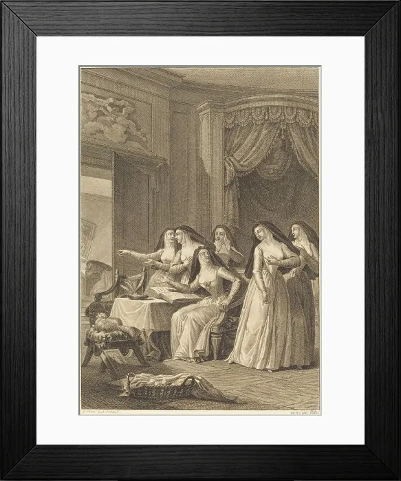 Framed Print : Soeur Jeanne. Creator: Charles Emmanuel Patas Framed Print : Soeur Jeanne. Creator: Charles Emmanuel Patas