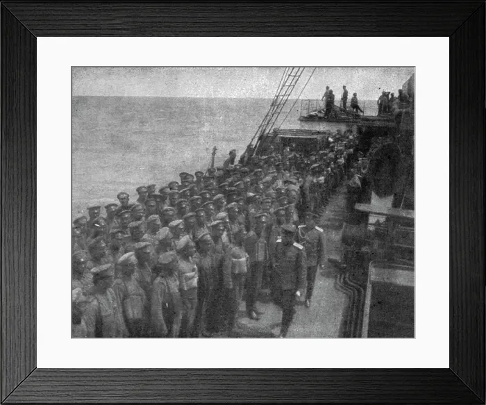 Framed Print : Le Periple des Russes : De Moscou a Marseille par la Siberie, les Mers de Chine et des... 1916. Creator: Unknown Framed Print : Le Periple des Russes : De Moscou a Marseille par la Siberie, les Mers de Chine et des... 1916. Creator: Unknown